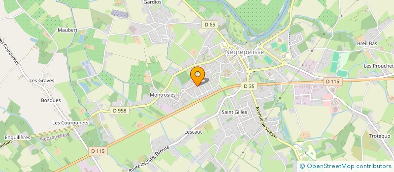 localisation de l'entreprise MONSIEUR BERTRAND GRENON  NEGREPELISSE