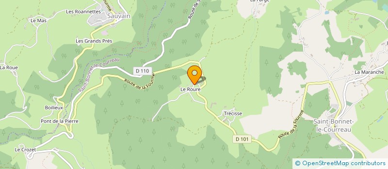 localisation de l'entreprise MONSIEUR BERTRAND GRIOT  SAINT-BONNET-LE-COURREAU