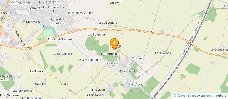 localisation de l'entreprise MONSIEUR BERTRAND GRONDIN  SAINTE-MAURE-DE-TOURAINE