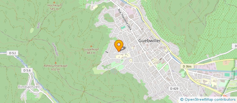 localisation de l'entreprise MONSIEUR BERTRAND GROSCLAUDE  GUEBWILLER