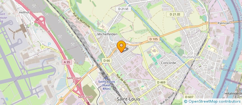 localisation de l'entreprise MONSIEUR BERTRAND GROSHENY à SAINT-LOUIS