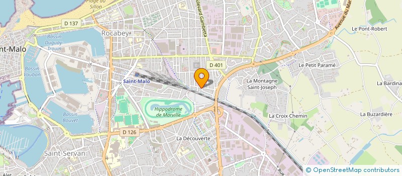 localisation de l'entreprise MONSIEUR BERTRAND GRUMELLON  SAINT-MALO