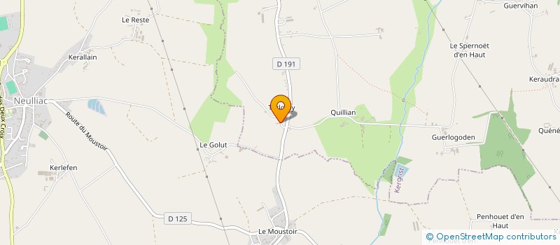 localisation de l'entreprise MONSIEUR BERTRAND GUERIN  KERGRIST