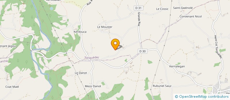 localisation de l'entreprise MONSIEUR BERTRAND GUERNION  TONQUEDEC