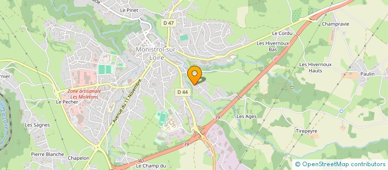 localisation de l'entreprise MONSIEUR BERTRAND GUICHARD  MONISTROL-SUR-LOIRE