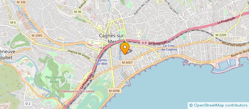 localisation de l'entreprise MONSIEUR BERTRAND GUILLEMIN à CAGNES-SUR-MER