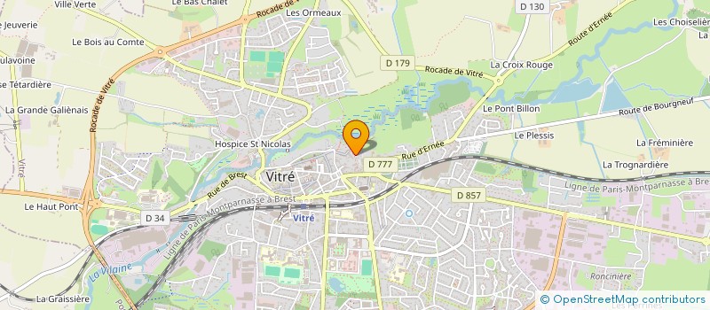 localisation de l'entreprise MONSIEUR BERTRAND GUINY  VITRE