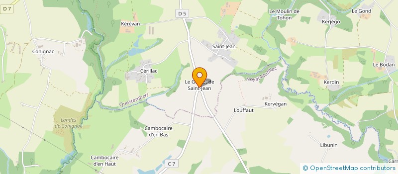 localisation de l'entreprise MONSIEUR BERTRAND GUIQUERRO  QUESTEMBERT