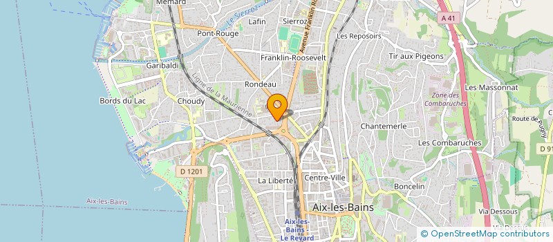 localisation de l'entreprise MONSIEUR BERTRAND GUTIERREZ  AIX-LES-BAINS