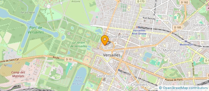 localisation de l'entreprise MONSIEUR BERTRAND HALLAIRE à VERSAILLES
