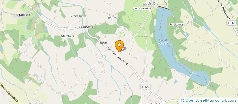 localisation de l'entreprise MONSIEUR BERTRAND HAMEL  VAISSAC