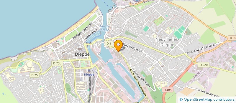 localisation de l'entreprise MONSIEUR BERTRAND HAUTIN  DIEPPE