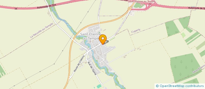 localisation de l'entreprise MONSIEUR BERTRAND HAZART  SAINT-ETIENNE-AU-TEMPLE