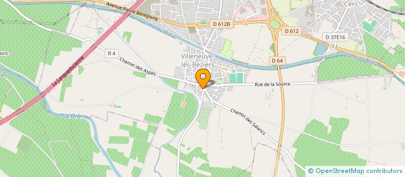 localisation de l'entreprise MONSIEUR BERTRAND HERMAN  VILLENEUVE-LES-BEZIERS