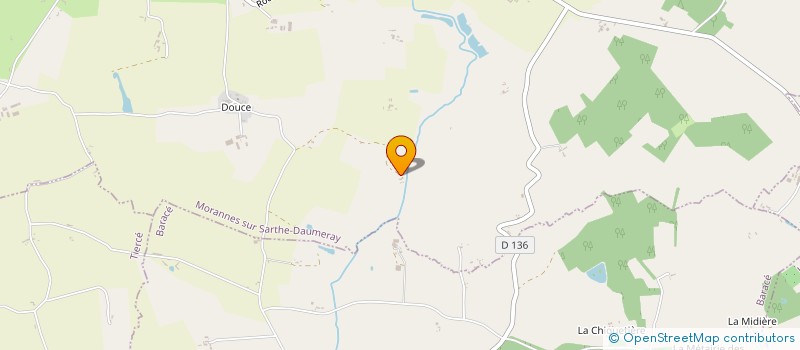 localisation de l'entreprise MONSIEUR BERTRAND HILLAIRET  MORANNES SUR SARTHE-DAUMERAY