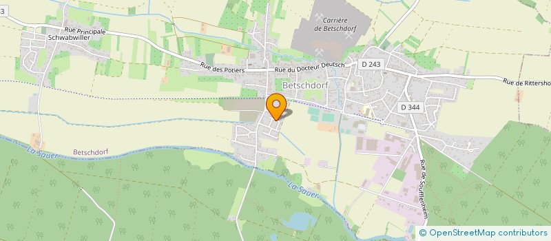 localisation de l'entreprise MONSIEUR BERTRAND HIRSCHLER  BETSCHDORF