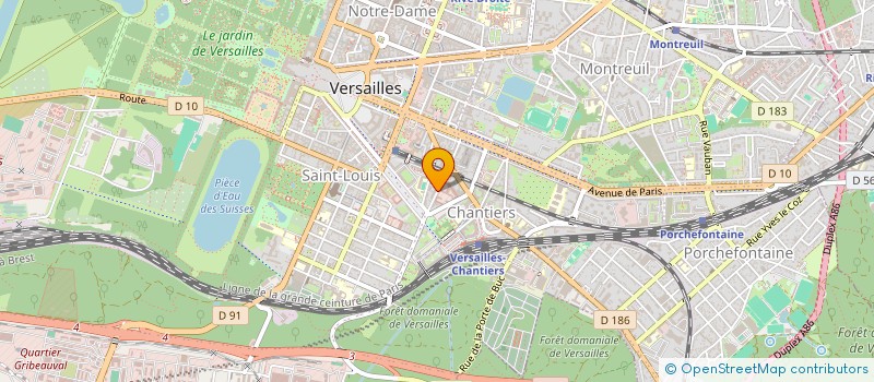 localisation de l'entreprise MONSIEUR BERTRAND HOCHEDEZ à VERSAILLES