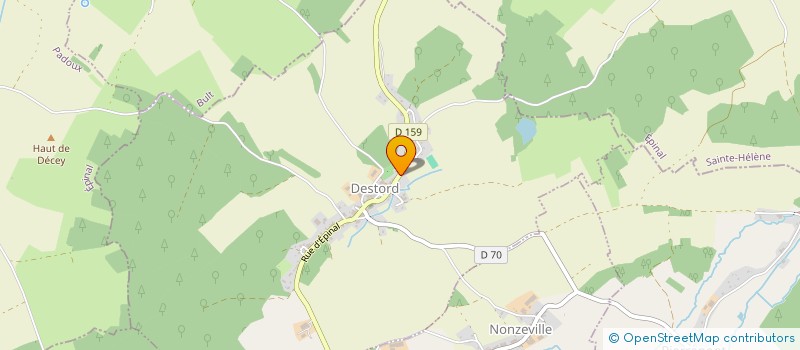 localisation de l'entreprise MONSIEUR BERTRAND HUSSON  DESTORD