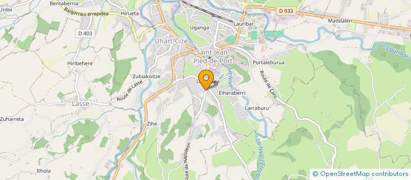 localisation de l'entreprise MONSIEUR BERTRAND IROLA  SAINT-JEAN-PIED-DE-PORT