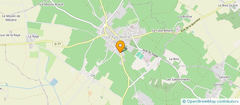 localisation de l'entreprise MONSIEUR BERTRAND ISABELLON  LE PUY-NOTRE-DAME