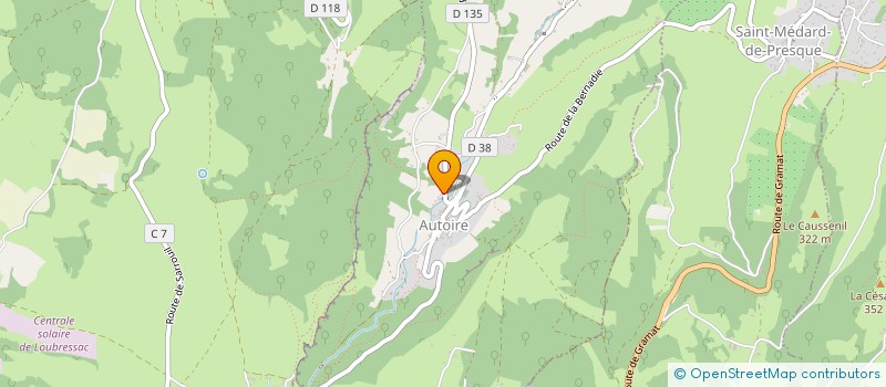 localisation de l'entreprise MONSIEUR BERTRAND ISAMBERT  AUTOIRE