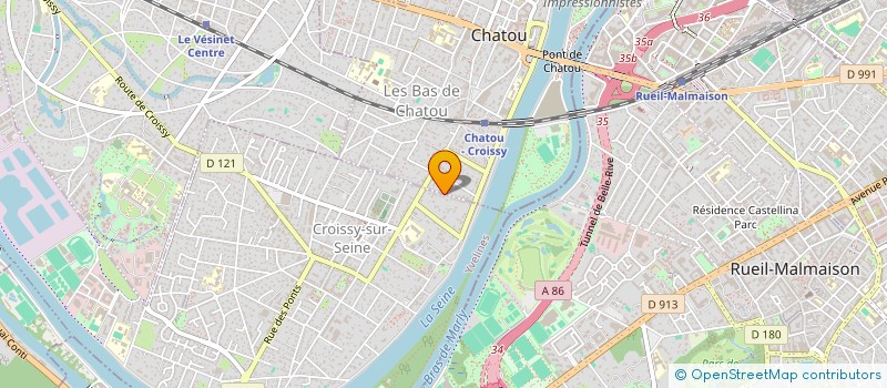 localisation de l'entreprise MONSIEUR BERTRAND JANNIN  CHATOU