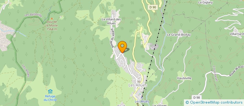 localisation de l'entreprise MONSIEUR BERTRAND JAT à LES ALLUES