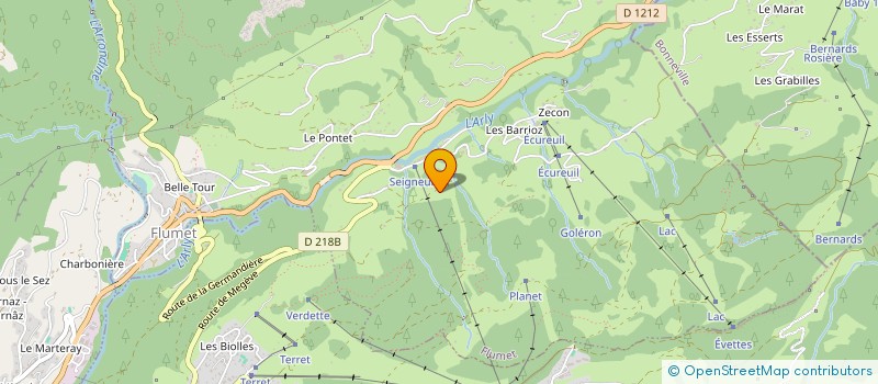 localisation de l'entreprise MONSIEUR BERTRAND JOGUET RECORDON  LA GIETTAZ