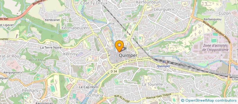 localisation de l'entreprise MONSIEUR BERTRAND JULIEN à QUIMPER