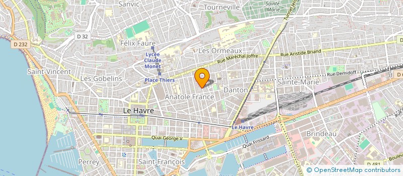 localisation de l'entreprise MONSIEUR BERTRAND KIMBENI  LE HAVRE