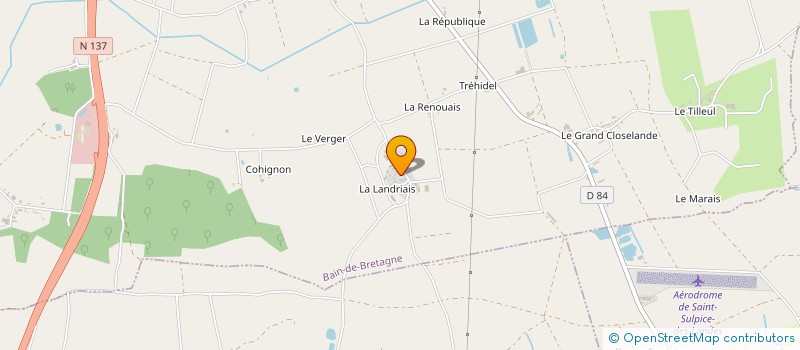 localisation de l'entreprise MONSIEUR BERTRAND LABBE à BAIN-DE-BRETAGNE