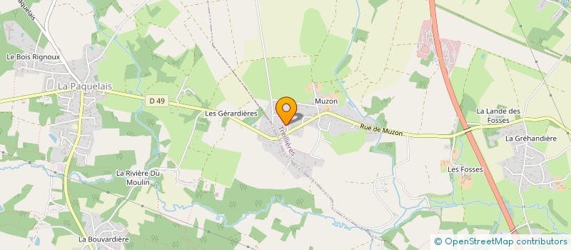 localisation de l'entreprise MONSIEUR BERTRAND LADOUX  TREILLIERES