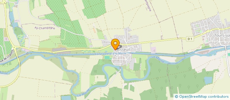 localisation de l'entreprise MONSIEUR BERTRAND LAGRAVIERE  AY-CHAMPAGNE