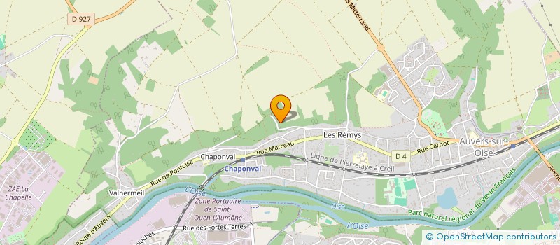 localisation de l'entreprise MONSIEUR BERTRAND LAJUDIE  AUVERS-SUR-OISE