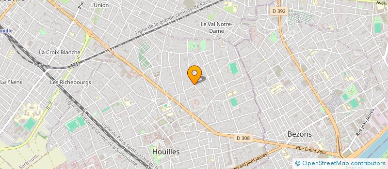 localisation de l'entreprise MONSIEUR BERTRAND LALLEMENT  HOUILLES