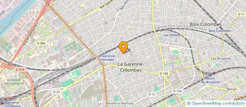 localisation de l'entreprise MONSIEUR BERTRAND LAMACHE à LA GARENNE-COLOMBES