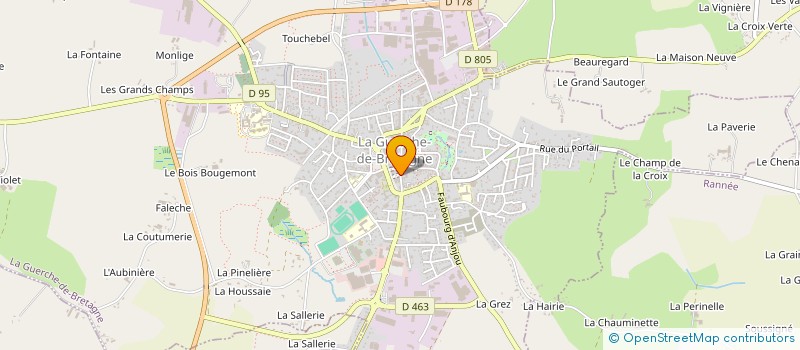 localisation de l'entreprise MONSIEUR BERTRAND LAPORTE-CORBIER  LA GUERCHE-DE-BRETAGNE