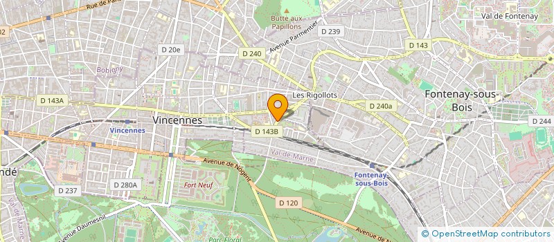 localisation de l'entreprise MONSIEUR BERTRAND LAURET à VINCENNES