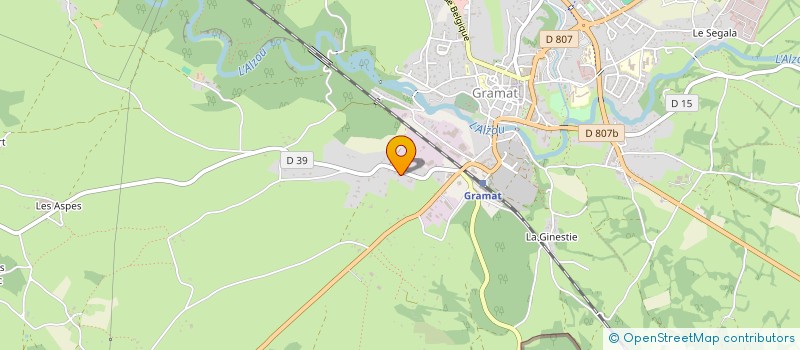 localisation de l'entreprise MONSIEUR BERTRAND LAVALLEE  GRAMAT