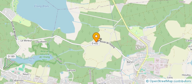 localisation de l'entreprise MONSIEUR BERTRAND LAVIGNE  TOSSE