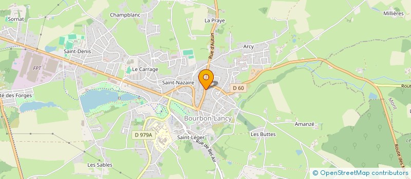 localisation de l'entreprise MONSIEUR BERTRAND LAVIROTTE à BOURBON-LANCY