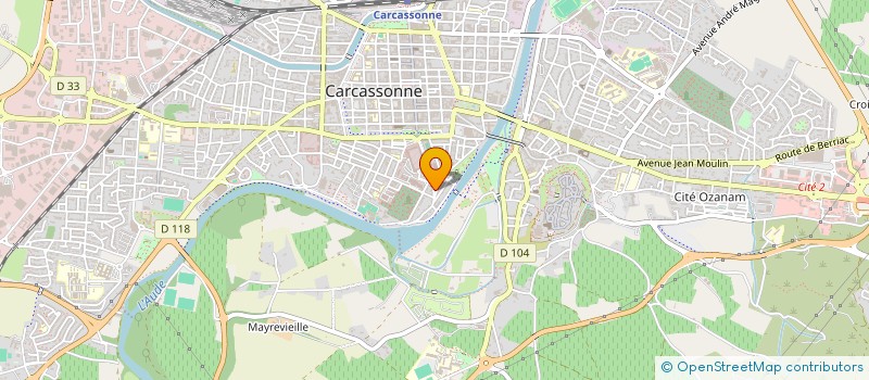 localisation de l'entreprise MONSIEUR BERTRAND LE BORGNE à CARCASSONNE