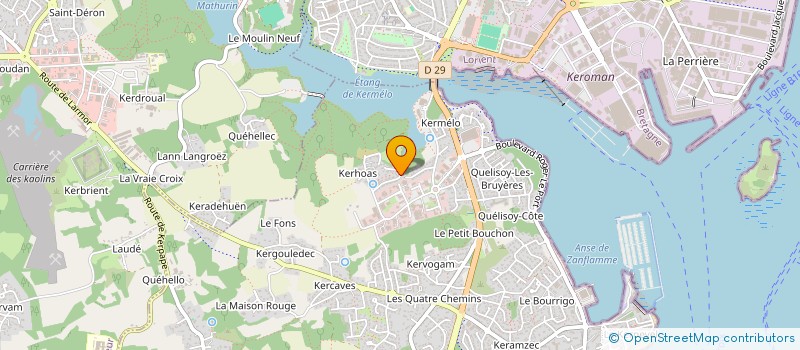 localisation de l'entreprise MONSIEUR BERTRAND LE BRETON  LARMOR-PLAGE