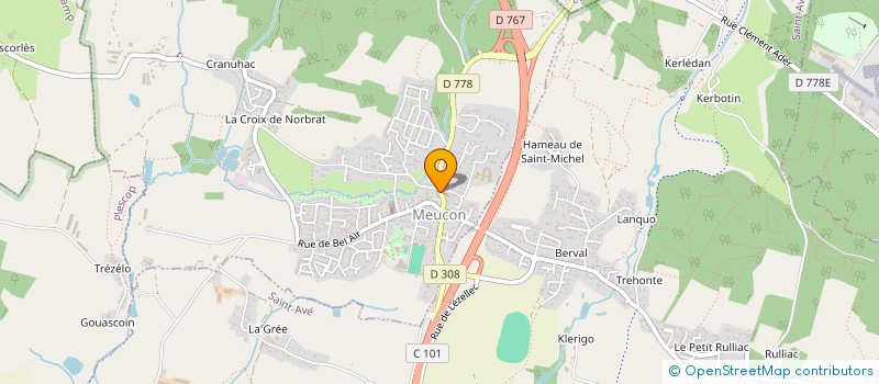 localisation de l'entreprise MONSIEUR BERTRAND LE BRIS  MEUCON
