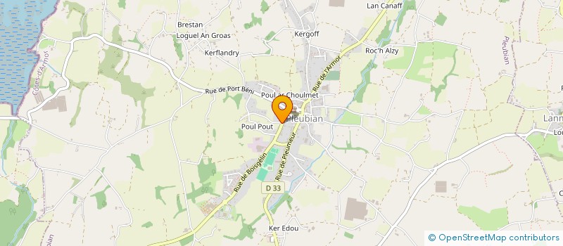 localisation de l'entreprise MONSIEUR BERTRAND LE CONTELLEC  PLEUBIAN