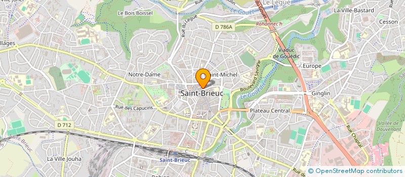 localisation de l'entreprise MONSIEUR BERTRAND LE DOUAREC à SAINT-BRIEUC