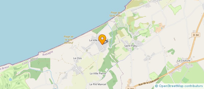 localisation de l'entreprise MONSIEUR BERTRAND LE GAL LA SALLE  PLENEUF-VAL-ANDRE