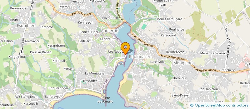 localisation de l'entreprise MONSIEUR BERTRAND LE MOENNER  AUDIERNE