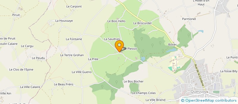 localisation de l'entreprise MONSIEUR BERTRAND LE MOINE  QUESSOY