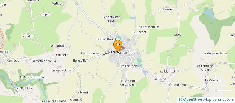 localisation de l'entreprise MONSIEUR BERTRAND LE RAT  PLOUGUENAST-LANGAST